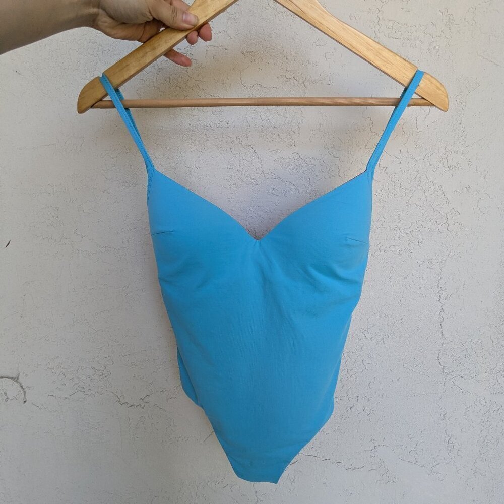 La Perla Luxury Swimsuit One Piece Red Blue Reversible Size US 32C